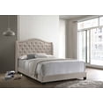 thumbnail image 2 of Sonoma Upholstered Queen Wingback Bed Beige, 2 of 6