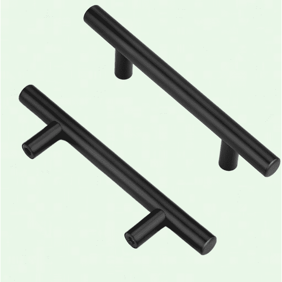 Matte Black Cabinet Pulls, 3-1/2