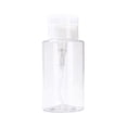 thumbnail image 2 of Push Down Pump Dispenser Bottle Refillable Travel Container for Makeup Remover Lotion Nail Polish Remover 5.07 fl oz, Clear, 2 of 6