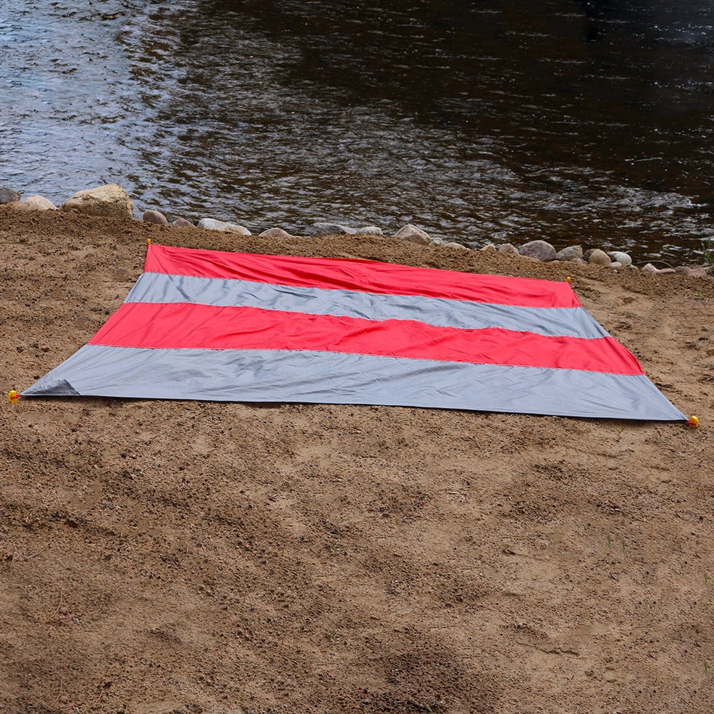Portable Picnic Beach Mat Pocket Blanket Waterproof Beach ...