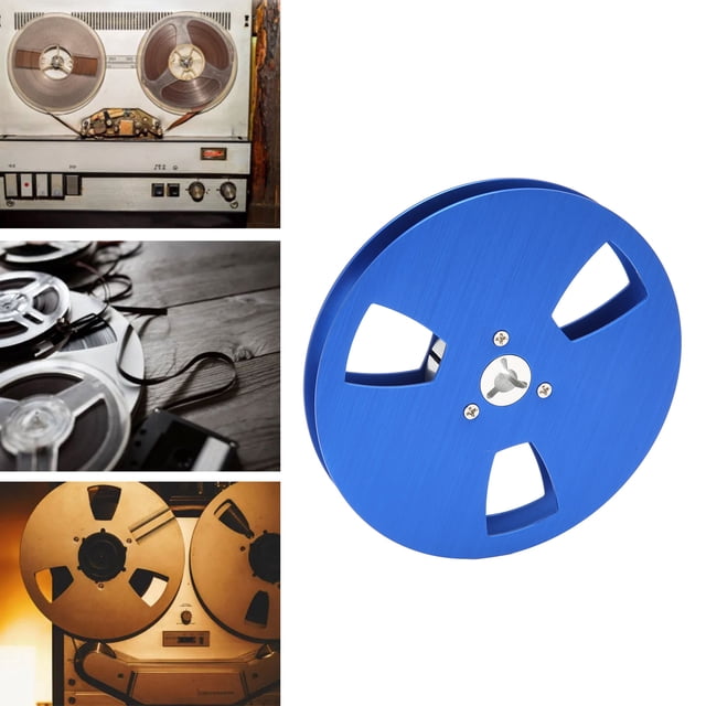 1/4 5 Inch Aluminum Alloy Tape Reel Universal Opening for Sound Tape Takeup NAB Flange 3 Hole Design