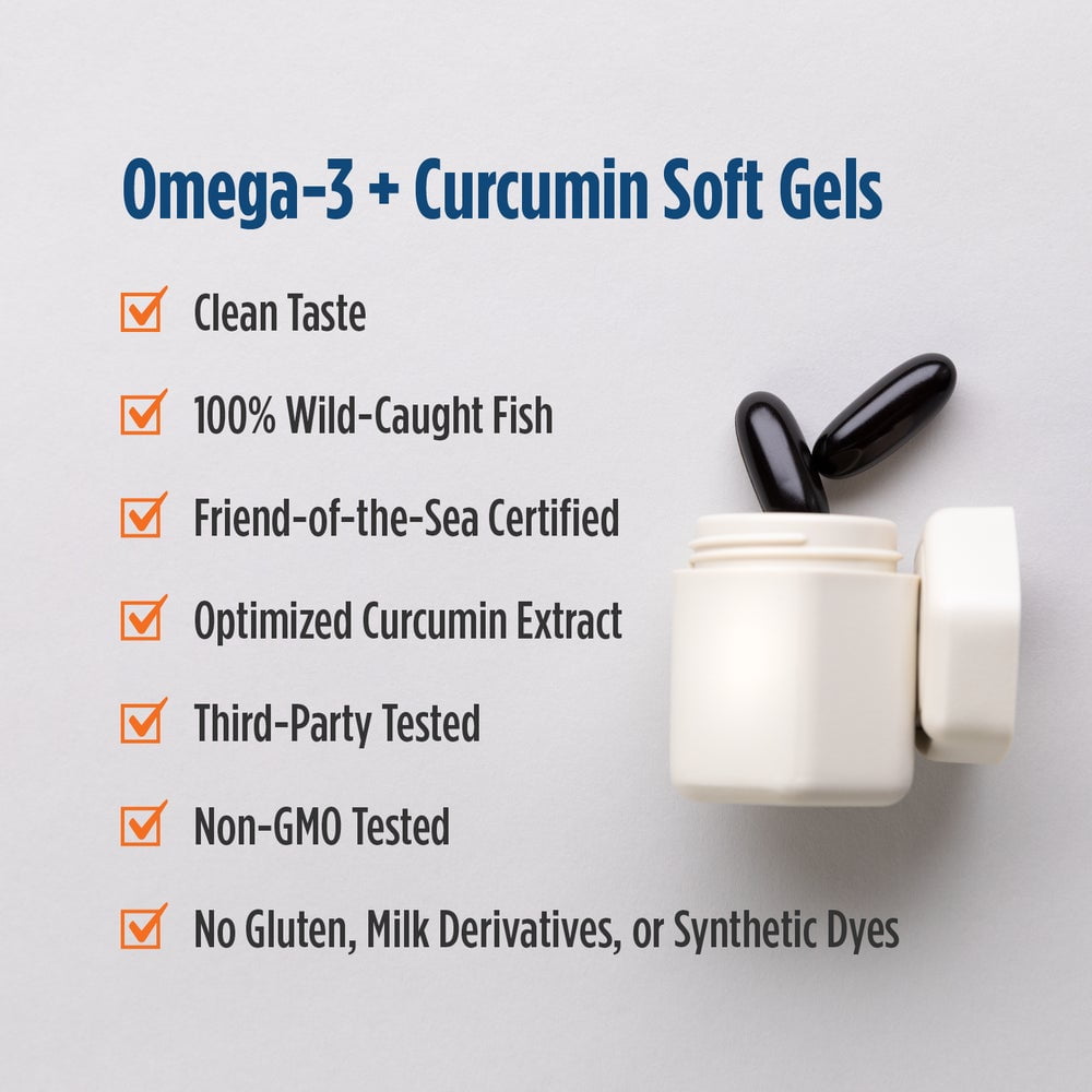Nordic Naturals Omega Curcumin - Blended Ingredients Soft Gels for Cellular  Stress, 60 Ct - Walmart.com