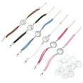thumbnail image 6 of COOPHYA 12 Sets Diy Bracelet Bezels Bracelet Making Kit for Girls Round Gem Base Daily Use, 6 of 8