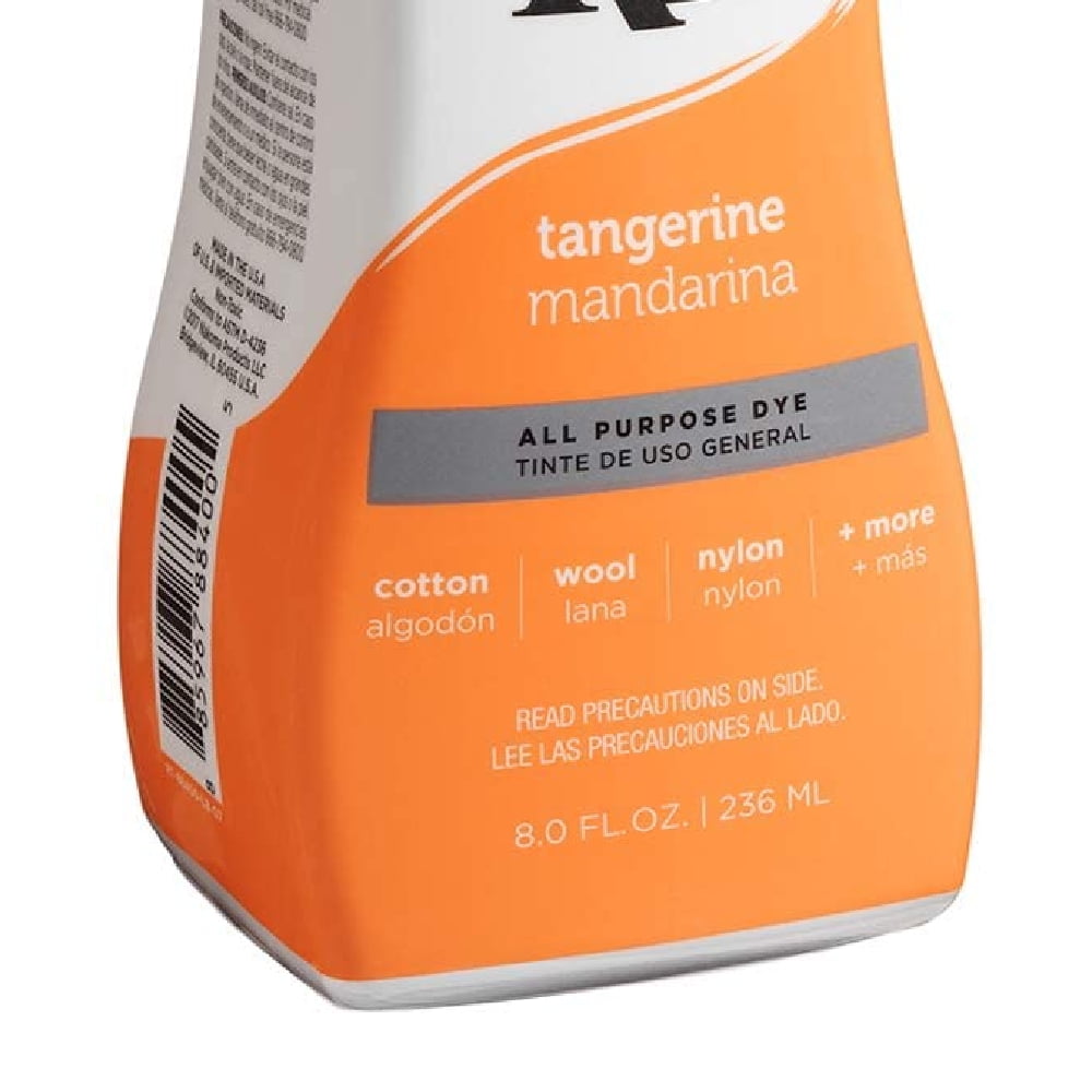 Rit All-Purpose Liquid Dye, Tangerine, 8 fl oz (6 pack)
