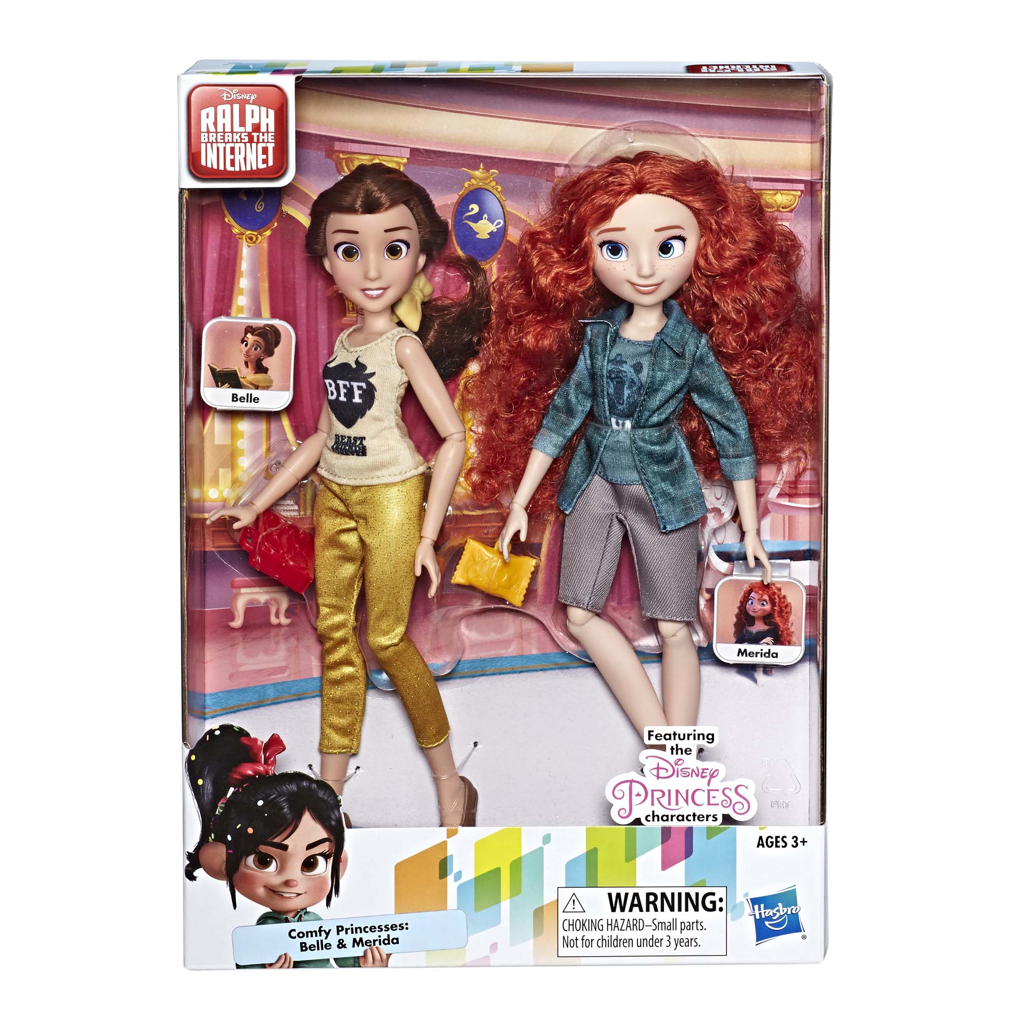 Disney Princess Ralph Breaks the Internet Movie Dolls Belle and Merida - image 2 of 2