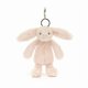 thumbnail image 1 of Jelly'Cat Bashful Blush Bunny Plush Bag Charm Keychain Accessory Soft Stuffed Animal Gift for Purse & Backpack Jelly'Cat Bashful Blush Bunny Bag Charm, 1 of 1