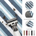 thumbnail image 5 of Round Area Rugs 3.3Ft, Blue Striped Non-Slip Washable Circle Rugs Carpet, Modern Gradient Abstract Lines Aesthetic Indoor Outdoor Rug Floor Mats Throw Runner for Bedroom Living Room Bathroom, 5 of 8