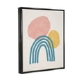 thumbnail image 3 of Stupell Industries Abstract Rainbow Round Shapes Graphic Art Jet Black Floating Framed Canvas Print Wall Art, Design by Nina Blue, 3 of 6
