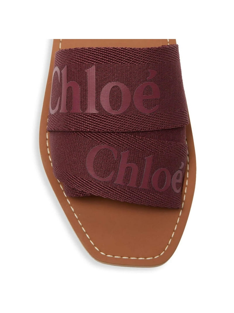 Chloe Womens Woody Logo Slip On Slide Sandals - Walmart.com