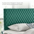 thumbnail image 5 of Garcelle Performance Velvet Full Platform Bed Teal, 5 of 7