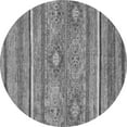 thumbnail image 1 of Ahgly Company Indoor Round Abstract Gray Modern Area Rugs, 4' Round, 1 of 4