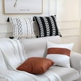 GALMAXS7 Boho Throw Pillow Covers 18 x 18 Set of 4 Modern Stripe