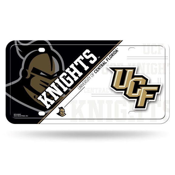 Central-Florida UCF Knight's Multi-Color Standard 12x6 Metal License Plate Auto Tag