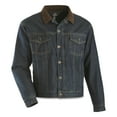 thumbnail image 4 of Guide Gear Quilt Lined Denim Jean Jacket for Men, Cotton Button Down Trucker Jacket, 4 of 6