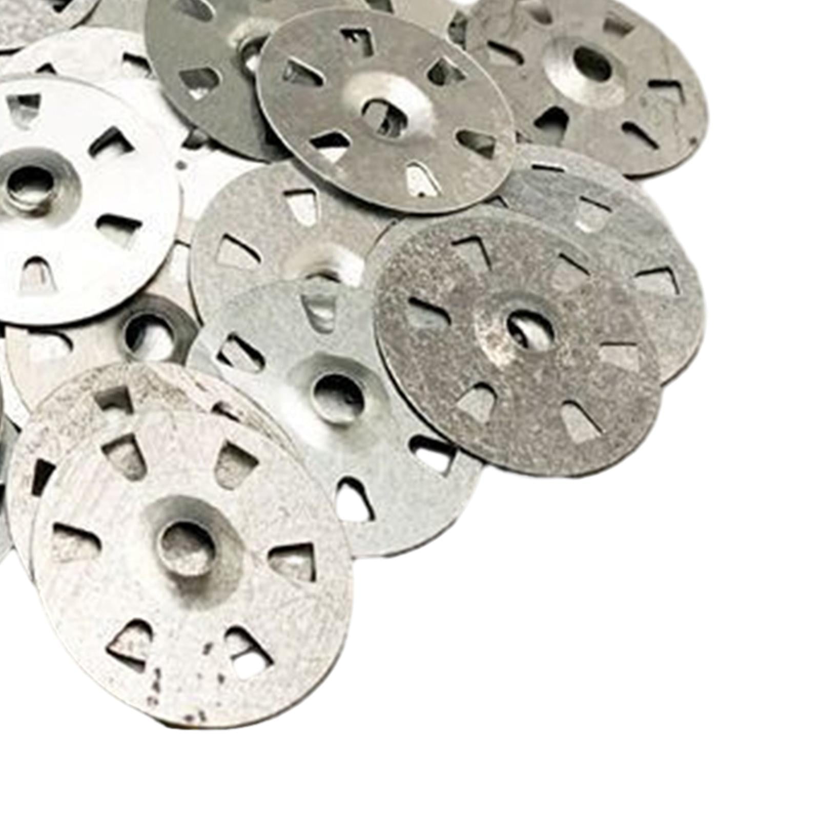 Zxpjkyu 200 Pieces Flat Washers for Screws and Nail, Load Spreading Washer, Flat Washers Six Hole