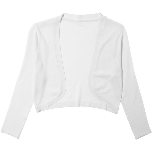 1 Cropped Cardigan Long Sleeve Cardigan Long Sleeve Long Dress for Women White