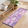 thumbnail image 5 of Runner Rug Classical Purple Shell Printed Style Pattern 72x23.5 indoor Washable Runner Rug, 5 of 8