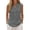 Dark Gray, variant on Linen Tank Tops for Women Solid Button down Tank Top Sleeveless Loose Tank Top Size M