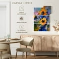 thumbnail image 5 of Elephant Stock Sunflowers In Blue Vase Wall Art - Vertical Multi Panel Canvas - Living Room Wall Decor - Floral And Botanical Multi Panel - Blue And Orange Decor By Richard Wallich - 24" x 38", 5 of 8