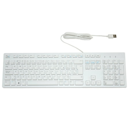 Dell KB216 USB Wired Keyboard with Multi-Language Legends, White – New