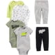 thumbnail image 1 of Simple Joys by Conjunto de 6 Piezas (Manga Corta y Larga) y Pantalones Conjunto de Pantalones para Bebé-Niños, 1 of 5