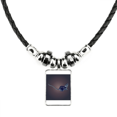 thumbnail image 1 of Chinese Zodiac Clever Vitality Intelligence Necklace Jewelry Torque Leather Rope Pendant, 1 of 3