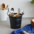 thumbnail image 5 of Kitchen Cutlery Organizer Knife Stand Storage Holder Separate Spoon Fork Chopstick Kitchenware Cooking Tool Bucket Black, 5 of 5