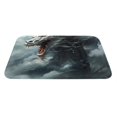 thumbnail image 2 of Haiem Cloud White Dragon Front Door Mat Indoor Outdoor Entrance, Waterproof All-Season, All-Weather Doormat, Durable Flannel Fabric, Fade Resistant, Low Profile, 16x24in, 2 of 8