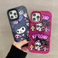 thumbnail image 2 of Sanrio Kuromi con funda de teléfono de doble soporte para iPhone 14 13 12 11 Pro Max X XR XS Max cubierta a prueba de golpes xuanjing unisex, 2 of 2