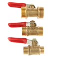 thumbnail image 4 of ZheElen Valve à Boisseau Sphérique en Laiton Fileté Polyvalent pour Usages Multiples MM 16mm Rouge 1Set, 4 of 6