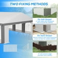 thumbnail image 5 of Outsunny 20' x 33' Heavy-duty Large Wedding Tent with Sidewalls, Gray, 5 of 10