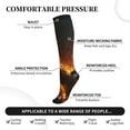 thumbnail image 3 of Bixox Cool Fire Man Print Compression Socks,Compression Socks Women & Men Circulation for Medical,Running,Athletic, 3 of 7