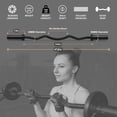 thumbnail image 3 of RitFit 2 Inch EZ Curl Bar with Weights, 700LBS Weight Capacity Olympic Curl Barbell for Bicep, Tricep and Weight Lifting Exercises (Black(with 85LB Weights)), 3 of 7