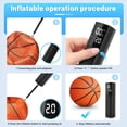 thumbnail image 5 of Bomba de Bola EléCtrica, Bomba de Aire Inteligente Inflado de Bola RáPido PortáTil con ManóMetro Preciso y Pantalla LCD Digital, 5 of 5
