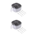 thumbnail image 1 of Caja de condimentos Yuarrent Frasco con cucharas Bote de especias Almacenamiento de condimentos Compartimiento independiente Tapa transparente, 1 of 6