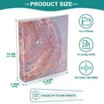 thumbnail image 5 of Transparent Pink Spiral 3 Ring Binders 1.5 inch Hardcover File Folders with Interior Pockets A4 Size Organizer for School Office Hospital, 5 of 8