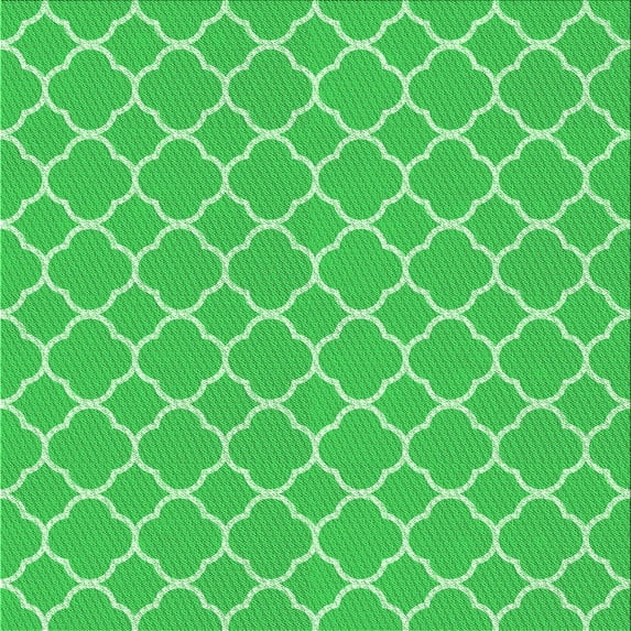 Ahgly Company Machine Washable Indoor Square Transitional Neon Green Area Rugs, 6' Square