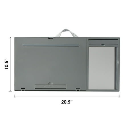 LapGear - Ergo Pro Adjustable Lap Desk for 15.6" Laptop or Tablet - Gray Herringbone