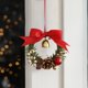 thumbnail image 4 of 1Pcs Christmas Decoration Pendant - Bow Bells Flower Ring Door Hanging - Christmas Tree Pinecone Vines Ring Pendant - Wall Decoration, 4 of 6
