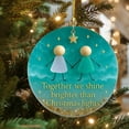 thumbnail image 3 of LmnLft Friendship Sea Glass Christmas Ornament, Personalized Holiday Keepsake for Family and Friends, 3 of 6