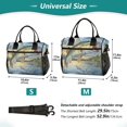 thumbnail image 2 of Small Cooler Bag Lunch Bag Portable Meal Bag Work Meal Bag Outdoor Meal Bag Travel Meal Bag Picnic Meal Bag Going Out Meal Bag Gold Fish Pattern, 2 of 6