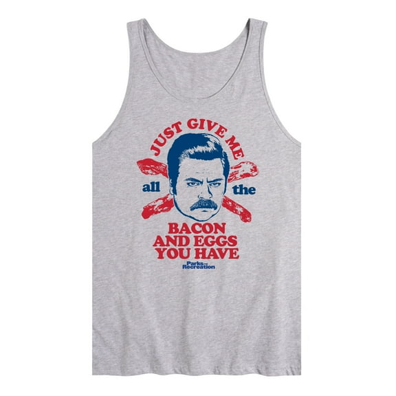 Parks and Recreation - Ron Bacon Eggs - Men's Jersey Tank Top
