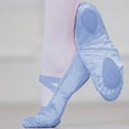 thumbnail image 6 of HAOTAGS Dance Shoes for Girls, Yoga Practice with Elastic Band Round&nbsp;Toe Little Kids Big Kids Shoes Light Blue 4 T, 6 of 6