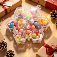 thumbnail image 4 of Multi‑Grid Snowflake‑Designed Clear Treat Container, Divided Plastic Storage Box for Assorted Candies, Reusable Holder for Gathering Table and Holiday Gift Use (Snowflake), 4 of 7