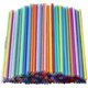 thumbnail image 1 of 1000 Pcs Colorful Plastic Long Disposable Drinking Straws, 1 of 5