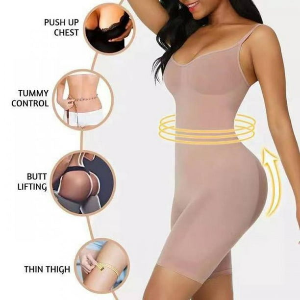 Ropa ajustada de una pieza para mujer ropa Adelgazante y moldeadora equipo moldeador control abdominal ropa posparto de una pieza Walmart en linea