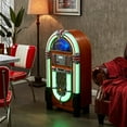thumbnail image 1 of Arkrocket Taurus II Jukebox Lecteur de Disques Vinyles Bluetooth USB Lecteur SD CD Radio Rétro Plateau Tournant Classique Jukebox (Taurus II - Érable), 1 of 5