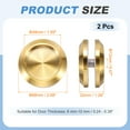 thumbnail image 2 of Uxcell Round Sliding Glass Door Handle 304 Stainless Steel Back-to-Back Gold 2.7", 2 of 7