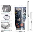 thumbnail image 6 of Mushroom 20 oz Double Insulated Coffee Tumbler with Leak Proof Lid Cafe Tumblers for House warming Wedding Birthday Gift, 6 of 7