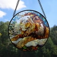 thumbnail image 2 of Lion Christmas Suncatchers, Lion Stained Glass Window Hangings, Lion Christmas, Lion Decor, Lion Christmas Decorations Sister In Law Birthday Gifts - 172HD331, Lion Glass Pattern, 2 of 5